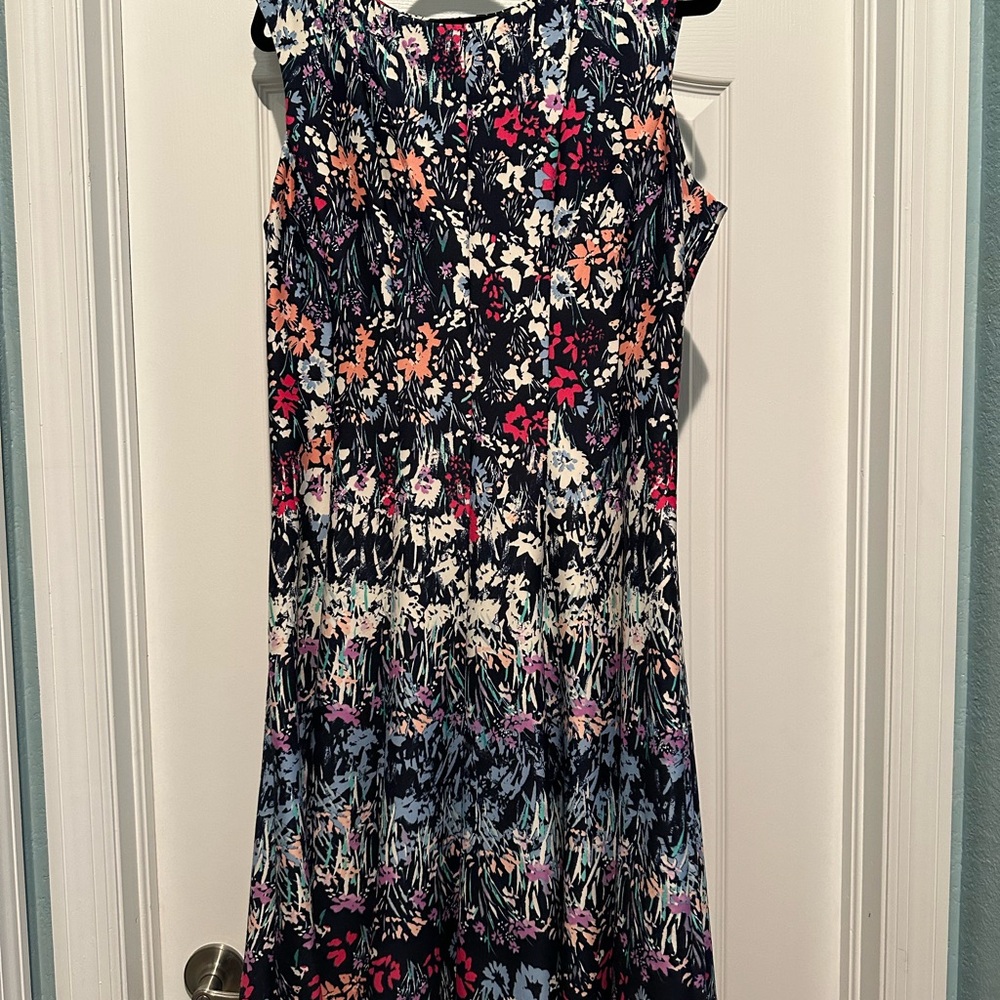 Roz & Ali Blue and Pink floral dress